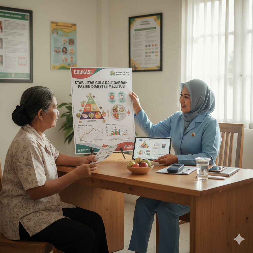 Implementation of Dietary Compliance Education on Blood Glucose Stability in Diabetes Mellitus Patients in the Working Area of Macini Sawah Community Health Center, Makassar