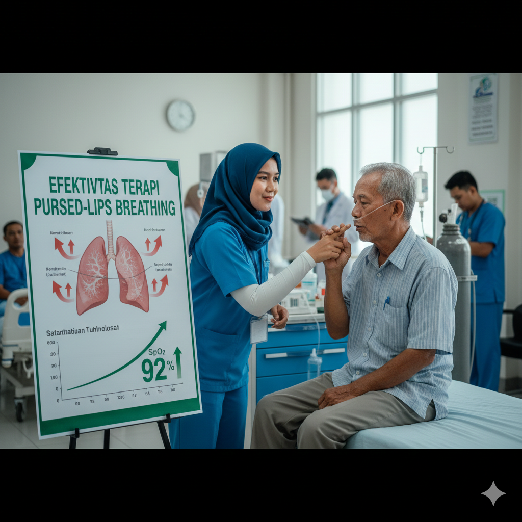 The Effectiveness of Applying Pursed Lips Breathing Technique on Increasing Oxygen Saturation in Pulmonary Tuberculosis Patients at the Emergency Department of TK II Pelamonia Hospital  